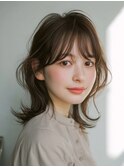 ミディアムレイヤー オリーブベージュ【TELA HAIR南流山店】