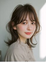 テーラ 南流山店(TELA) ミディアムレイヤー オリーブベージュ【TELA HAIR南流山店】