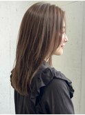 グレージュブラウンハイレイヤーカットウルフA12志木30代40代