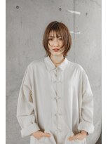 在り家 別邸(bettei) 《在り家 別邸》ウルフカット×ブリーチなしミルクティベージュ