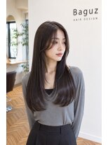 バグズ ヘアデザイン 桔梗が丘店(Baguz HAIR DESIGN) 韓国風艶髪ストレート小顔レイヤーシースルー前髪透明感美髪艶