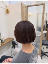 シア 春日部店(SHEER) ミニボブ×ピンクカラー【春日部 越谷】