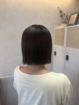 ヘアーガーデン アストレア(HAIR GARDEN ASTRAEA)&nbsp;縮毛矯正で叶う切りっぱなしボブ/糟屋郡/須恵町/20代/30代