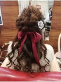 結婚式☆ハーフアップ♪