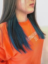 オシャマヘアー ウエスト店 インナーブルー