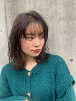 バズ(BUZZ)&nbsp;ウルフミディでパーマ風アレンジ★【さのあおい】