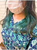 インナーカラー☆ミントグリーン　K
