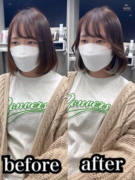 リリー(Lilley) 【Lilley 稲永麻衣】インナーエクステ+韓国ボブ 天神/今泉