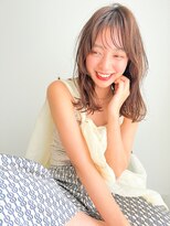 Liberte銀座 大人可愛い小顔セミロング×透明感ベージュ
