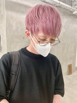 スー 渋谷(suu) ハイトーンペールピンクベージュケアブリーチダブルカラー