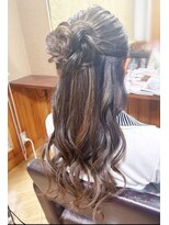 エクステンション クーチャー(Extention Cu'cha)&nbsp;お花ハーフアップ