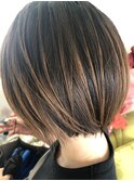 #3Dボブ#ハイライト&ローライト#ミックスカラー