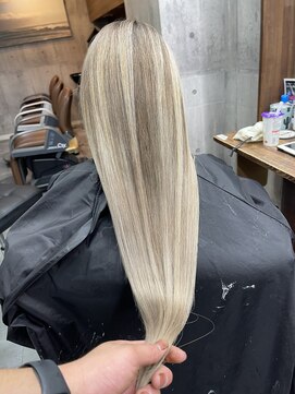 ラフ(LAFF) #バレイヤージュ#グレージュカラー#ボブウルフ#ココアベージュ