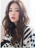 20代30代40代美髪ミディアムくびレイヤーカットエアリーロング