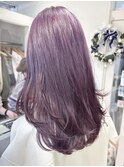 レイヤースタイル×ラベンダーカラー**