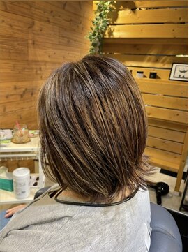 ネスタ ヘアー グラウンド(NESTA hair ground) 白髪ぼかしハイライト