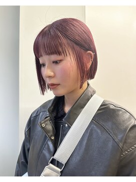 ニール 名古屋 伏見 丸の内(NEELU) 【Neelu_misa】ミニボブとボルドーカラー