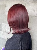 ダブルカラーピンクベージュベージュカラーケアブリーチレイヤー