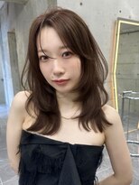 サイン 渋谷(SIGN) 韓国ヘアーハッシュカットレイヤーカットグレージュブリーチ無し