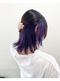 ショートウルフ×インナーパープル