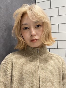 ラルガ 黒崎(Raruga) ハイライトカラーミルクティーベージュレイヤーカット