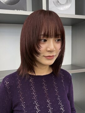 ガーデン 渋谷(GARDEN) 韓国風くびれフェイスレイヤー暖色レッドブラウンヘア