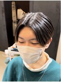 センターパート 2ブロ×刈上げ