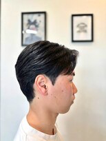 ヘアーワークス ボナ(HAIR WORKS bona.)&nbsp;毛流れで魅せる清潔感×男前スタイル/黒髪/ビジネス