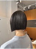 切りっぱなしボブ