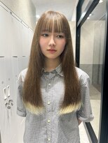 サロウィン 新潟万代店(SALOWIN)&nbsp;ホワイトブリーチ裾カラー