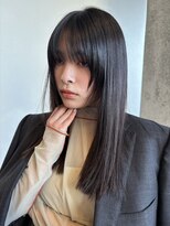 イミ(imi)&nbsp;大人ボブ/ストレート/グレージュカラー/前髪/髪質改善[登戸]