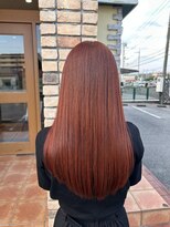 ラリュエル 江曽島店(La Ruelle.)&nbsp;髪質改善カラー　オレンジ