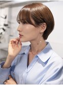 大人20代30代40代ショートヘアレイヤーマッショート白髪ぼかし