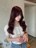 ユニカ 宇都宮(yunica)&nbsp;黒髪カタログ/オリーブグレー/小顔に見せるヘア/ココアベージュ