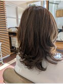 レイヤーゆるふわパーマ