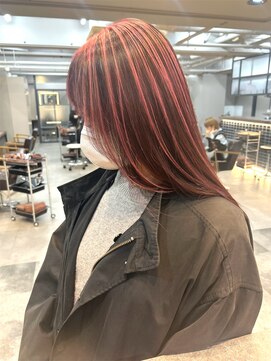 ピンク×ピンクブラウン