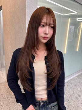 ボタン ハカタ(VOTAN hakata) 市野瀬裕奈/博多韓国ヘア/顔周りカット/レイヤーカット/暗め