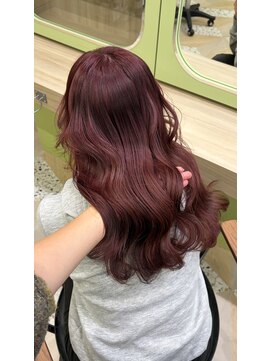 イオエ 西梅田(ioe) ブリーチなしカラー／髪質改善/ミルクティーベージュ/小顔へア