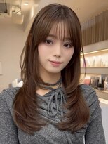 アビー(ABBEY3) 顔まわり顔周り前髪カットミディアムレイヤーロングレイヤー