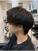 MEN’S HAIR/ソフトツイストパーマ/ラウンドマッシュ/伊勢崎