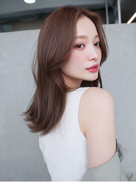 レア 銀座(Le'a) レイヤーカットハイレイヤー顔周りカット韓国風レイヤー髪質改善