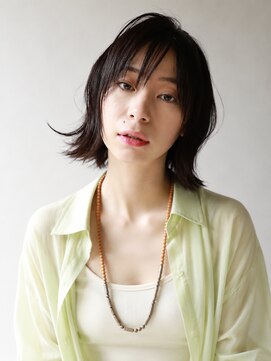 フリップビーアヴェダ(FLIP B AVEDA) 本八幡×黒髪×自然に跳ねる、ナチュラルウルフ