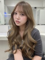 アイトーキョーエス 渋谷(AI TOKYO S)&nbsp;ブリーチなしダブルカラーヘーゼルベージュミルクティーベージュ