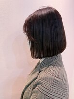 シュガー ヘアアンドネイル 仙台(SUGAR)&nbsp;ピンクカラー20代アゴラインミニボブ 小顔カットケアブリーチ