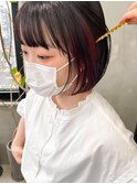 インナーカラーボブミニボブピンクカラー