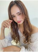 フェザーバング/インナーカラー/大人かわいいウルフ外ハネボブ