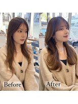 エレノア トーキョー 恵比寿(ELEANOAH TOKYO)&nbsp;顔まわり ショコラベージュ ベビーバング 魅力倍増カール