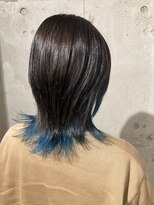 ラニヘアサロン(lani hair salon) 韓国ウルフインナーブルー/くびれヘアビタミンカラー
