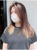 夏可愛いオシャレロングレイヤー