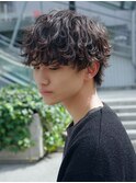 メンズパーマ/ツイストスパイラルパーマ/波巻きスパイラルパーマ